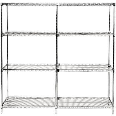 China NSF Chrome Plated  Wire Shelving , Steel Wire Storage Shelves 24 x 24 Inch for sale