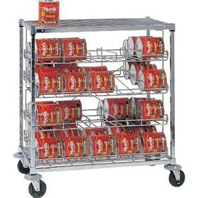 China Mobile Can Storage Rack Kits 4 Tier Heavy Duty Shelving Unit High Capacity for sale