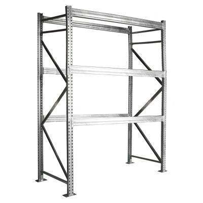 China Outdoor Custom Metal Shelving , Hot Dipped Galvanized Pallet Racking Components for sale