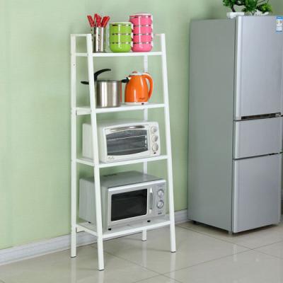 China Four Layers Home Wire Shelving For Collection  , Black Or White Metal Iron Boltless Shelving for sale