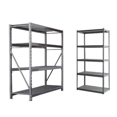 China Fiberboard 4 - 5 Levels Rivet System Boltless Metal Shelving For Home / Office for sale