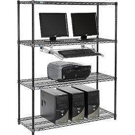 China Black Metal Shelf Shop Storage Display Rack Freestanding Organizer 36