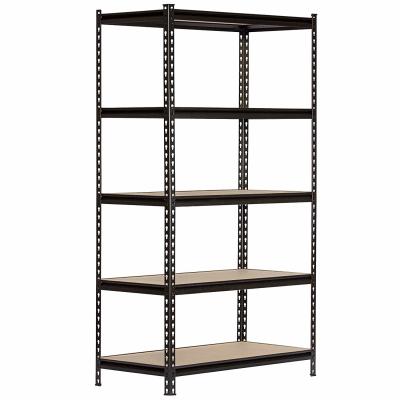 China Black 5 Levels Industrial Heavy Duty Boltless Rack In Gourd Hole for sale