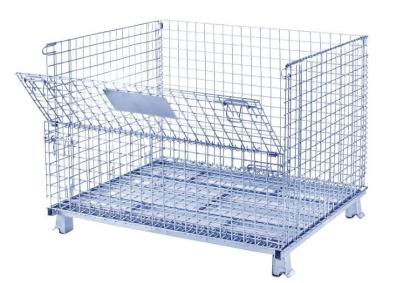 China 50x50 Wire Mesh Container Without Castors For Raw Material Storage for sale