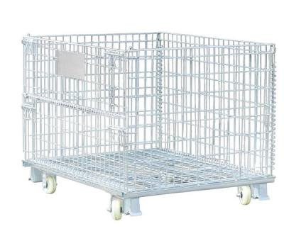 China Opvouwbare 4000lbs laste Containers 32 ″ D x 40 ″ L x 34 ″ H van het Draadnetwerk Te koop