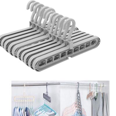 China Amazon Best Selling Space Saver Space Saving Clothes Hangers Magic Plastic Organizer for sale