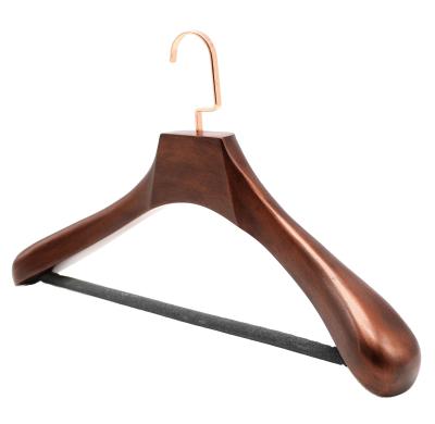 China Wooden Clothes Hanger Space Saving Display Hanger Eco-friendly Wood Material For Clothing for sale