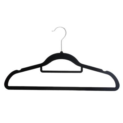 China Amazon Anti-Slip Bestsellers Black Velvet Hanger For Wholesale for sale