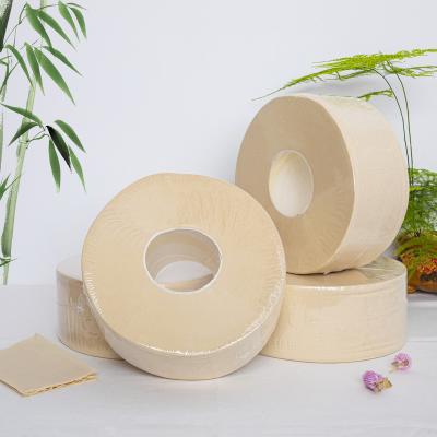 China Customized Bamboo Pulp Color 100% A Grade Bamboo Pulp Tissue Roll Jumbo Toilet Paper for sale