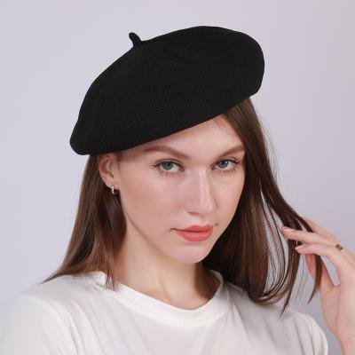 China Comfortable Daily Shopping Soft Hat Berets Breathable Without Cap Brim Female Can Customize for sale