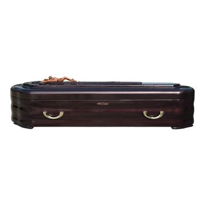 China High Quality Paulownia Wooden Casket European Style Solid Wood Casket for sale