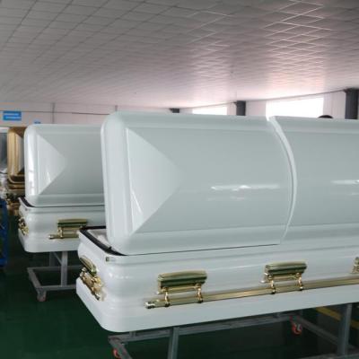 China Cheapest Price American High Quality Burial Style Steel Casket For Sale for sale