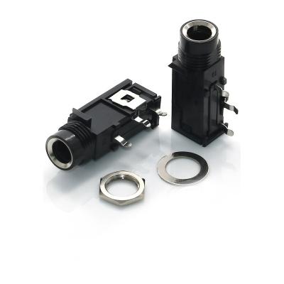 China audio & Video 6.35 Video Phone Socket 3pin Socket PCB Mount 6.35mm Stereo Mono Microphone Jack for sale