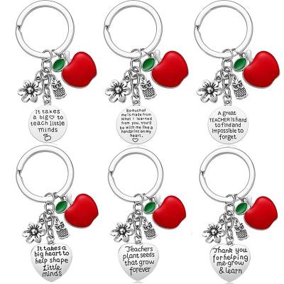 China Wholesale Trendy Birthday Teacher Gift Nightmare Before Christmas Key Chain Stainless Steel Apple Keychains for sale