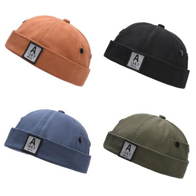 China New Letter A 1347 Casual Breathable Brimless Hat COMMON High Quality Unisex Fashion Women Men for sale