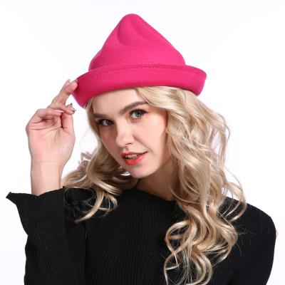 China Lovely New Fashion Funny Picture Women Travel Ice Cream Hat Woolen Outdoor Polyester Fedora Hat for sale