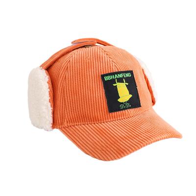 China 2021 new winter fashion outdoor sports cartoon children's character patch warm adjustable baseball cap for sale