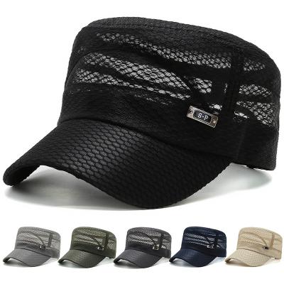 China New Fashionable Casual Summer Adjustable Mesh Military Breathable Hat Custom Made Character Wholesale for sale