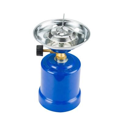 China Brass Valve High Quality Camping Single Burner Gas Stove With 190g Cartridge for sale