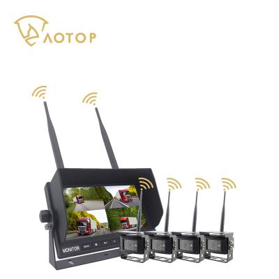 China Wireless Digital Paired Wireless Camera System 4 Channels All Around View Support DVR Recording for sale