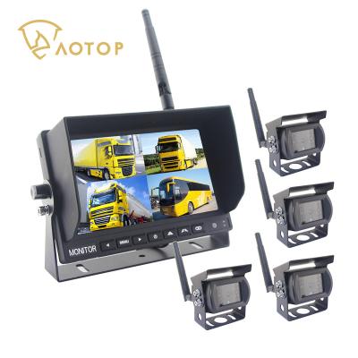 China Truck HD Rearview Camera System AHD 720P Vehicle Reverse 7inch Wireless Remote Control Backup Kit for sale