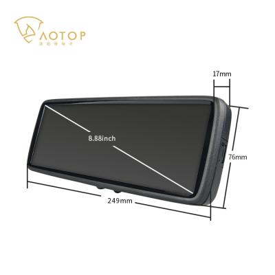 China Navigation 1080P Car Display Full Touch Screen Mirror Backup Car DVR T91 Whole Mirror Monitor for sale