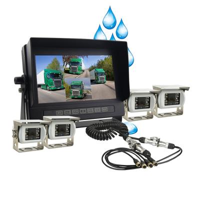 China AOTOP 7 inch waterproof quad monitor camera system for bus and truck CM-708WMQ for sale