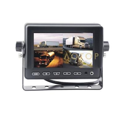 China 5 inch quad screen multiviewer hd monitor for truck 5 inch digital panel for sale