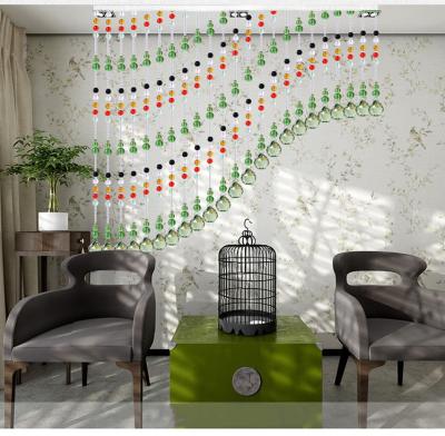 China Europe Factory Direct Selling Crystal Divider Crystal Beaded Curtain Home Decorative Dining Room Drapery for sale