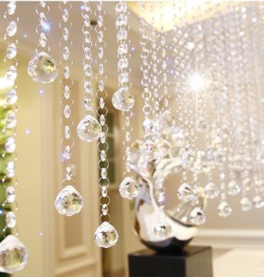 China Europe crystal chandelier beads curtain for home decoration chandelier crystal curtain for wedding decoration for sale