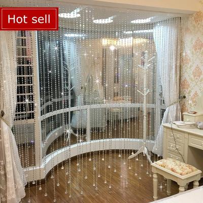 China Hot Selling 2022 Blackout March EXPO Factory Price Crystal Curtain For Wedding Decorations for sale