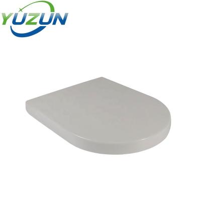 China Slow-End Toilet Seats Toilet Seat Cover Premium Round White Soft Oval Soft Narrow Plastic Quick Release OEM Popular Sale Universal Graphic DIN for sale