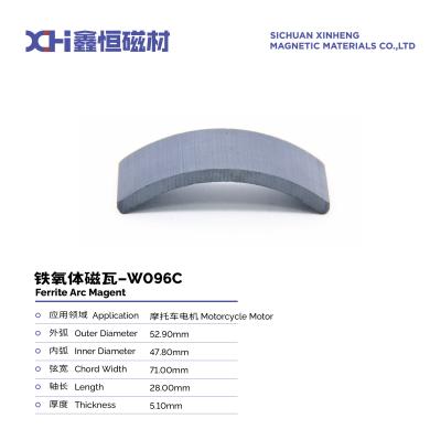 China The Wet-Pressed Permanent Magnet Ferrite Can Be Applied To Motorcycle Motors W096C for sale