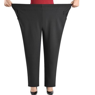 China Anti Wrinkle Anti-Wrinkle Women's Elastic Top Pants Loose Overfifties Female Pants Plus Size Clothing for sale