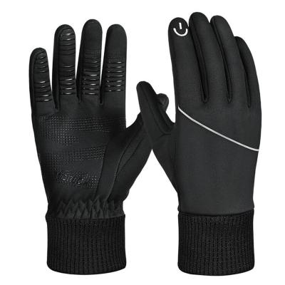 China MOREOK Ski Mittens Winter Road Bike Windproof Recycling Gloves Fleece Gloves Unisex Warm Thermal Touch Screen Gloves For Women Men for sale