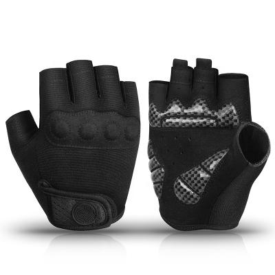 China MOREOK Unisex Breathable 5MM Non-slip SBR Half Finger Pads Non-slip Road Bike Racing Joint Protective Tactical Gloves For Women Men for sale