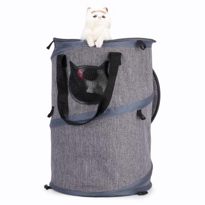 China Custom Made Breathable Luxury Outdoor Travel Portable Lightweight Dog Backpack Oxford Cloth Dog Carriers Lightweight Dog Carriers for sale