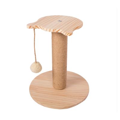 China Sustainable Pet Tree New Zealand's Favorite Climbing Solid Wood Cat Tree Cat Scratcher For Interactive With Owner for sale