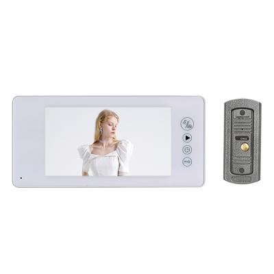 China Two Way Audio Or 7 Inch Color Video Doorphone Multi Connection S744 Two Way Hand Free Video Intercom And Multi Ring Doorbell for sale