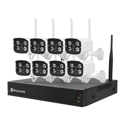 China Home/Villa Smart Monitor/Office/Apartment/Office/Small Business Indoor Radio 8-Channel Security Monitoring NVR Set Wifi Can Be Operated By Waterproof Mobile Phone Camera for sale