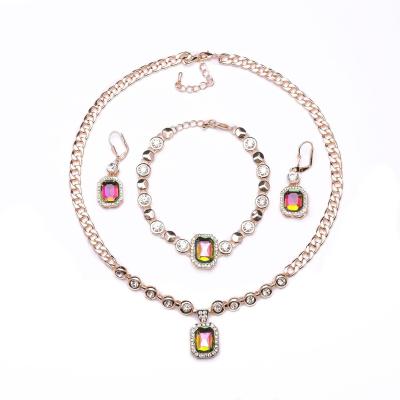 China xoxo CLASSIC jewelry set 18k gold plating wedding necklace bracelets set african jewelry sets for women for sale