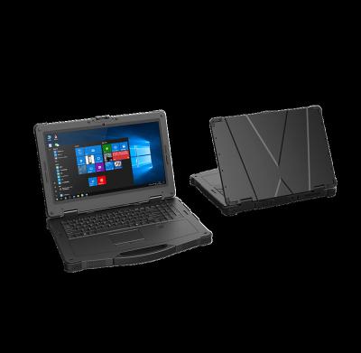 China GPS Enabled New 15.6inch Intel Win10 Notebook IP65 Industrial Rugged Tablet PC With NFC Beidou GPS Portable Rugged Fingerprint Laptop for sale