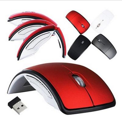 China Mini China Factory Supply Promotional Folded Mini 2.4G Optical Mouse, Computer Mouse, Wireless Mouse for sale