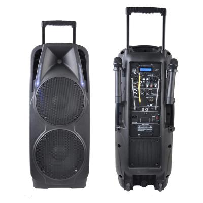 China Pro Accuracy Cabinet 10 Inch Plastic DJ Active Speakers PMQ210AMA-C-BT Class A/B Dual Plastic Audio Professional Cart for sale