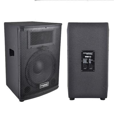 China Accuracy Pro WM12 12 Inch Wooden Speaker 12inch 200W Passive Audio Big Loud Power for sale