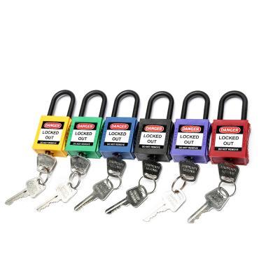 China High Security Chinese Electrical Insulation ABS Master Key Security Colorful Security Square Padlock for sale