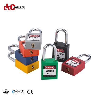 China High Security China ABS Master Keyed Alike 38mm Stainless Steel Shackle Security Lockout Tagout Padlocks for sale