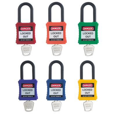 China Factory Wholesale High Security Lockout Tagout Security Padlock,38mm Key Shackle Security Loto Padlock China Best for sale