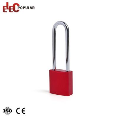 China Confined Spaces 76mm Long Square Shackle Aluminum Cylinder Padlock for sale