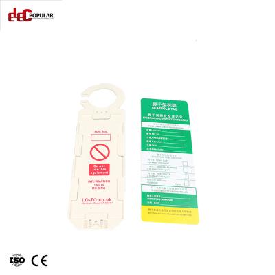 China Suitable for small assets tagging safety tag lock tag kits scaffold construction inspection tags for security for sale